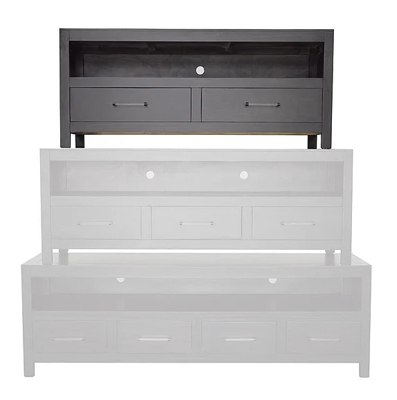 Split Nickel Delvey TV Stand 64" V-DELVEY-TV64 | SOD4C164