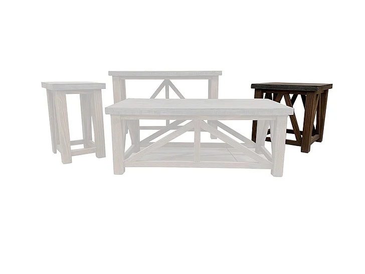 Split Nickel Spencer End Table MIC-SPEN-ET | SOS3DN2