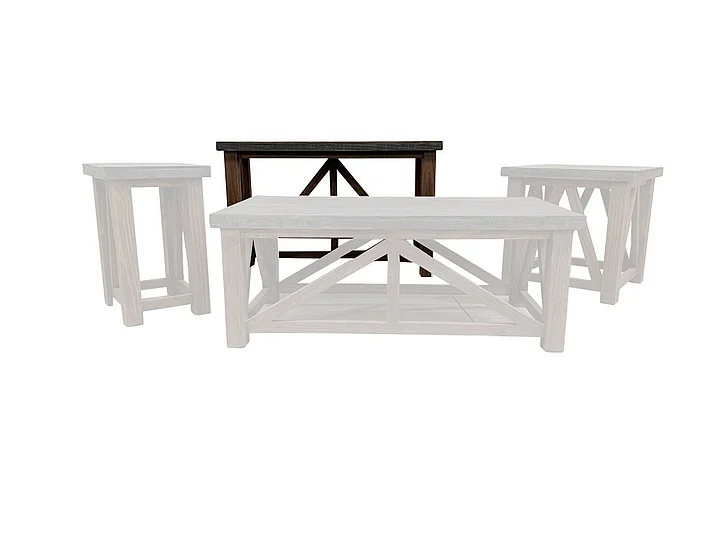 Split Nickel Spencer Sofa Table MIC-SPEN-ST | SOS3DN4