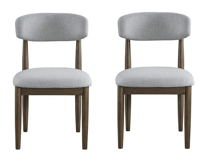 Steve Silver Burlington Upholstered Side Chair in Mocha BUR520NS (Set of 2)
