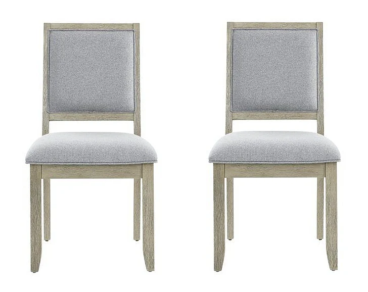 Steve Silver Carena Side Chair in Gray CA520SG (Set of 2)
