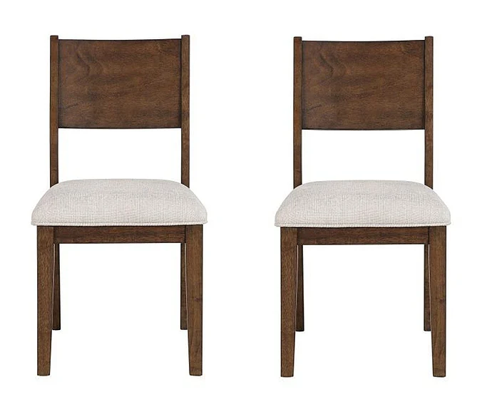 Steve Silver Canton Cushioned Seat Side Chair in Brown Cherry CNT500S (Set of 2)