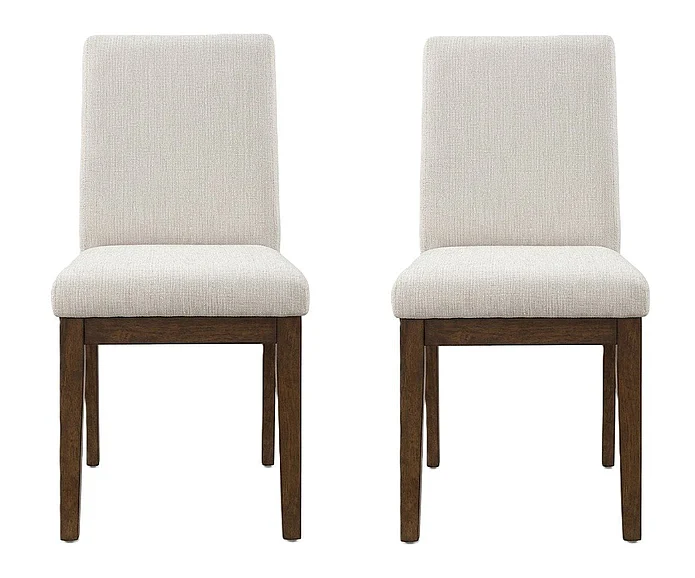 Steve Silver Canton Upholstered Side Chair in Brown Cherry CNT500US (Set of 2)