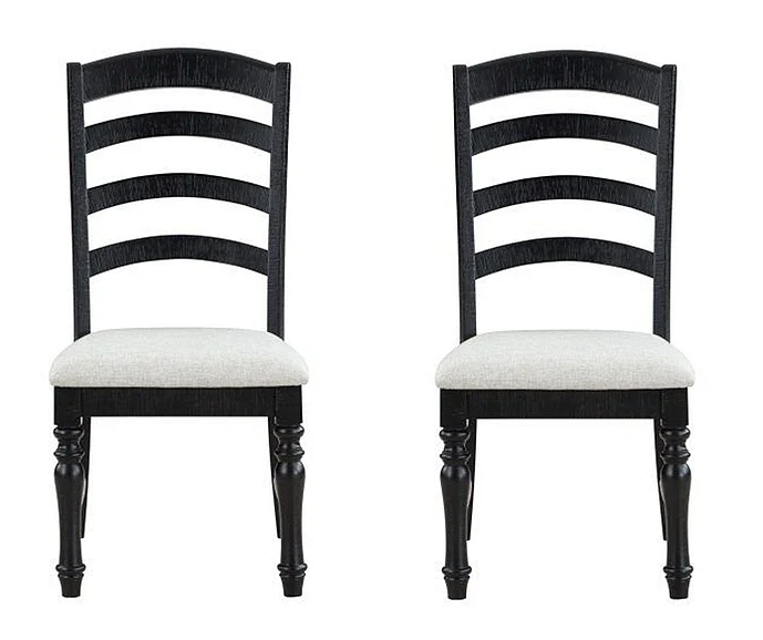Steve Silver Odessa Side Chair in Black ODE500KS (Set of 2)