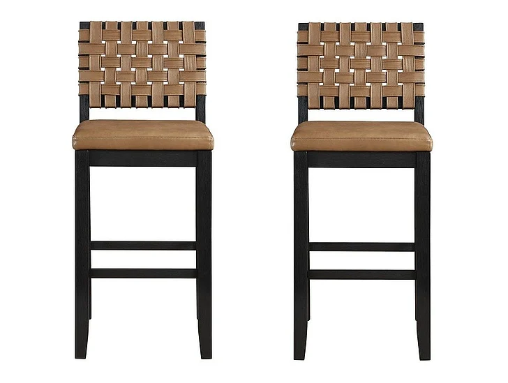 Steve Silver Reid Black Bar Chair (Set of 2) RED500KBC