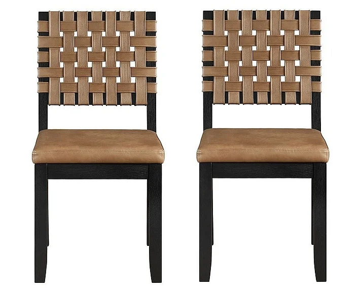 Steve Silver Reid Black Side Chair (Set of 2) RED500KS