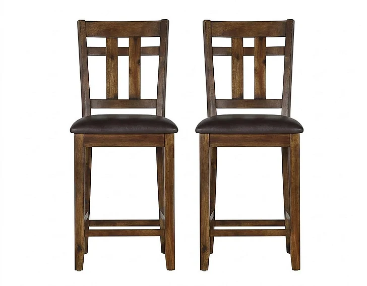 Steve Silver Saranac 24" Counter Chair in Mocha SA2000CC (Set of 2)
