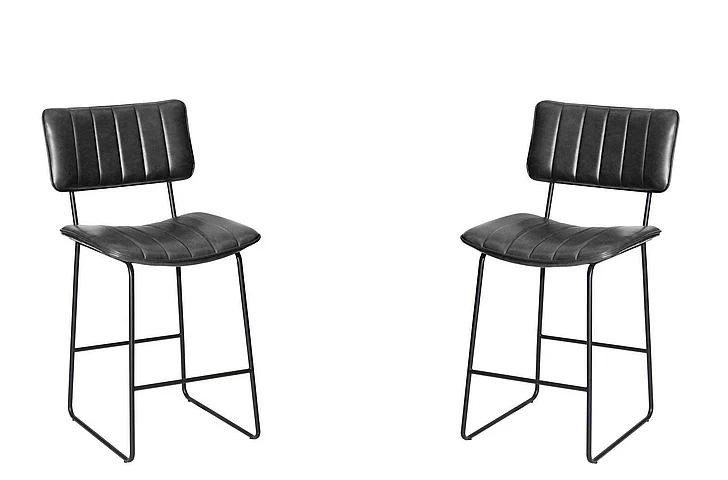 Steve Silver Tribeca Black Counter Stool TRI600KCS (Set of 2)