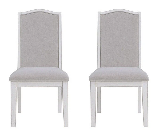Steve Silver Warren Side Chair in Distressed White WAR500WS (Set of 2)
