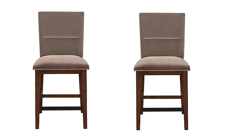 Steve Silver Zen Brown Velvet Counter Chair (Set of 2) ZEN500CCN