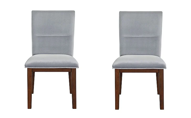 Steve Silver Zen Gray Velvet Side Chair (Set of 2) ZEN500SG