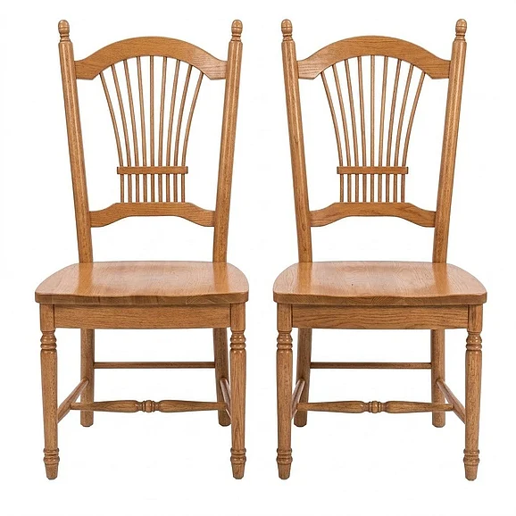 Sunset Trading Oak Selections Allenridge Dining Chair in Light Oak (Set of 2) DLU-C07-LO-2