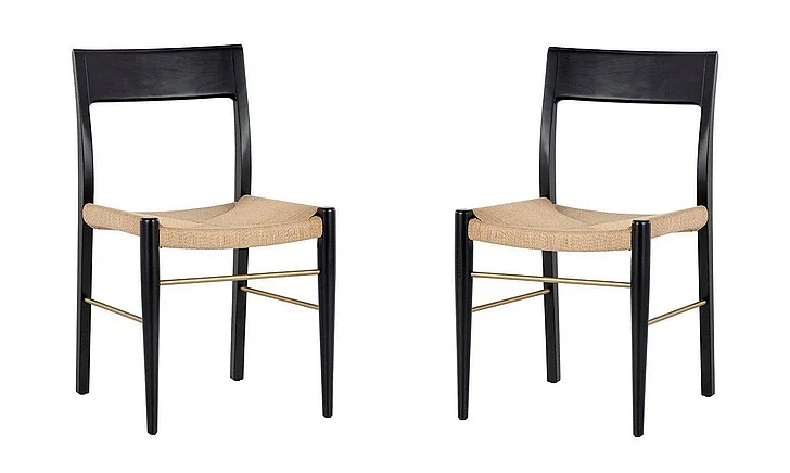 SUNPAN Bondi Dining Chair - Black (Set of 2) 106688