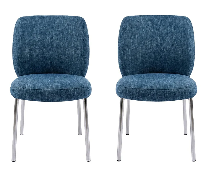 Modus Furniture Fomo Upholstered Dining Chair in Azure SWWU64B (Set of 2)