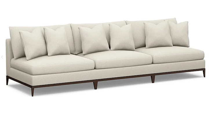 Theodore Alexander Loxely Armless Sofa 10522-120 CUSTOM ITEM