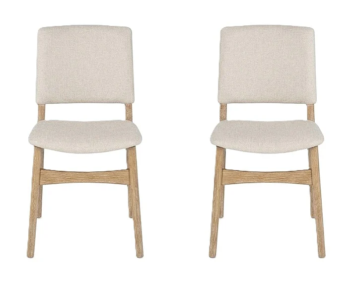 Transformer Table Dining Chair (Set of 2) in Driftwood & Creamy 10334