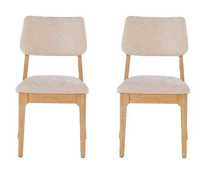 Transformer Table Nova Dining Chair (Set of 2) in Driftwood & Creamy 11334