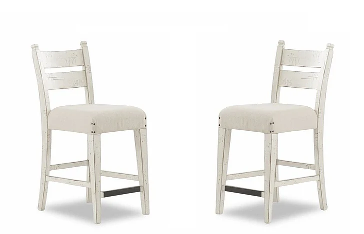 Legacy Classic Trisha Yearwood TY926 Coming Home Counter Height Chair in Chalk TY926-925 (Set of 2) PROMO