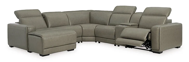 Correze 6-Piece Power Reclining Sectional in Gray U94202S4