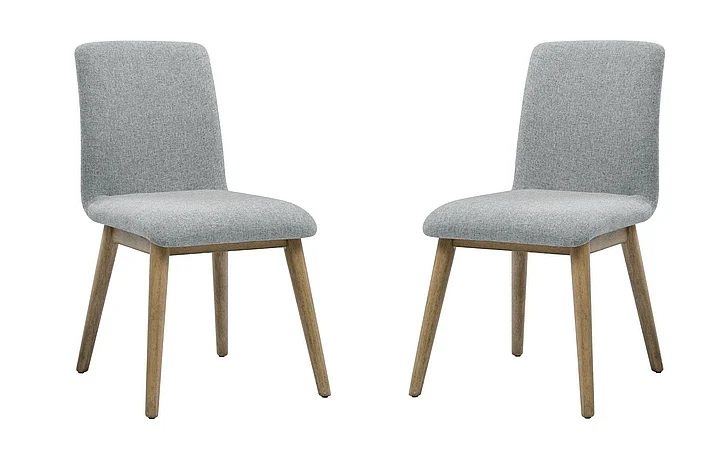 Steve Silver Vida Upholstered Side Chair in Gray (Set of 2) VD500SG