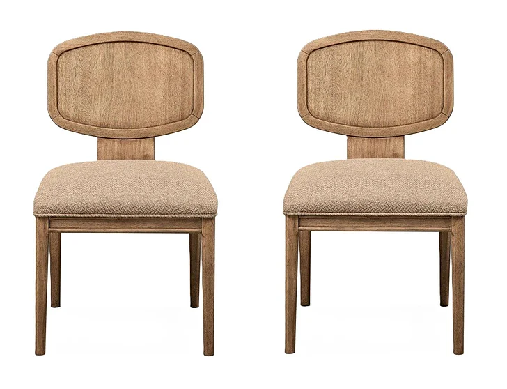 Modus Furniture Carlisle Wood Side Chair - White Board WA2B632 (Set of 2)