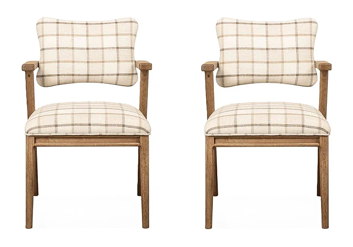 Modus Furniture Carlisle Armchair in Picnic WA2B64 (Set of 2)