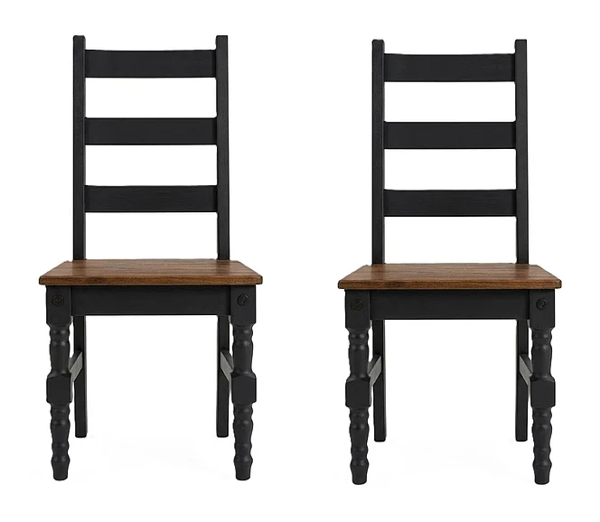 Pine Crafter Furniture Dash Solid Wood Dining Chair (Set of 2) in Harvest Black WBCH127