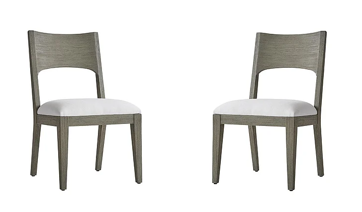 Bernhardt Exteriors Calais Outdoor Side Chair (Set of 2) in Weathered Teak X04541X