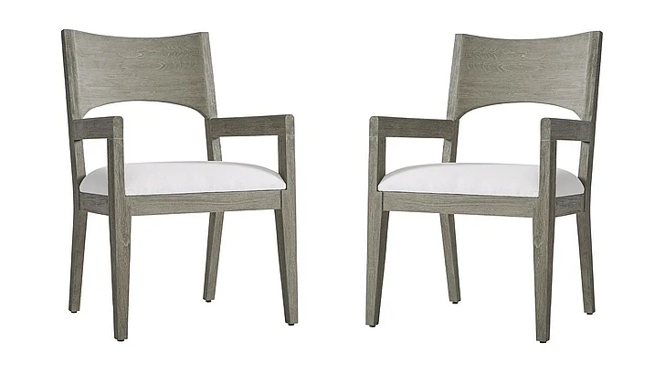 Bernhardt Exteriors Calais Outdoor Arm Chair (Set of 2) in Weathered Teak X04542X