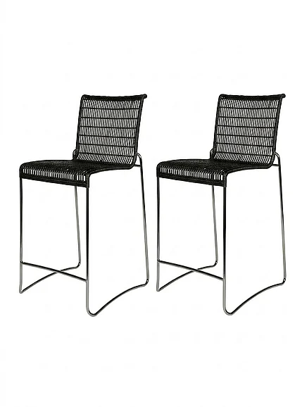 Indo Puri Zellig Counter Stool in Espresso (Set of 2)