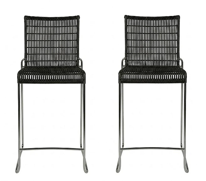 Indo Puri Zellig Counter Stool in Espresso (Set of 2)