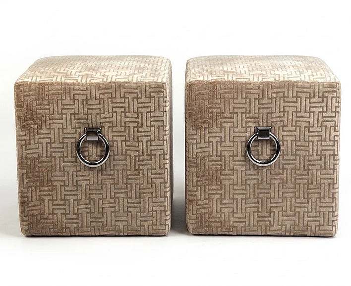 Zentique Karina Stool in Velvet (Set of 2) ZEN02 O