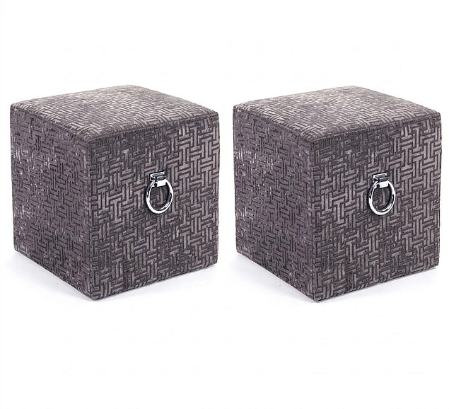 Zentique Karina Stool in Velvet (Set of 2) ZEN02 R