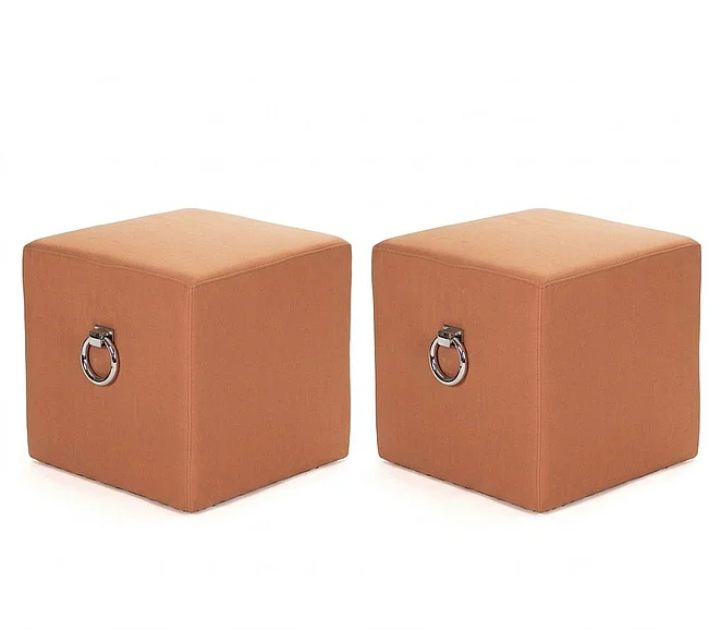 Zentique Karina Stool in Orange (Set of 2) ZEN02 S