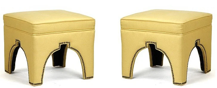 Zentique Marnix Cubic Stool in Yellow (Set of 2) ZEN05 J