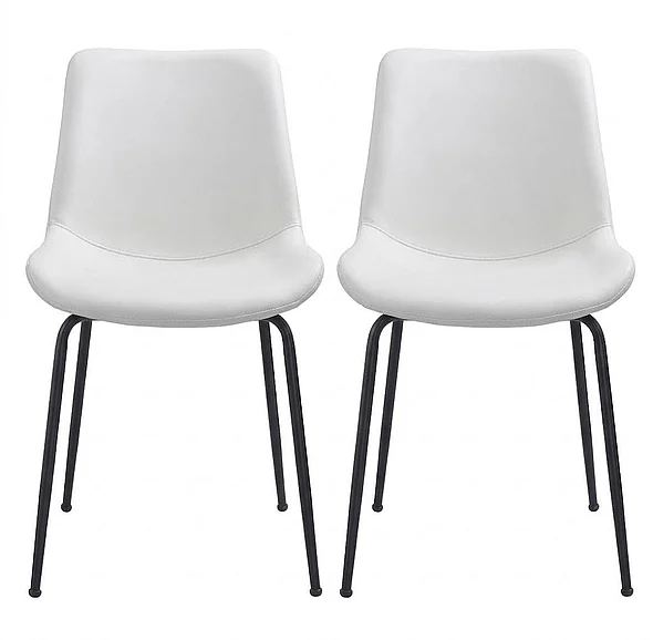 Zuo Modern Byron Dining Chair (Set of 2) White 101779