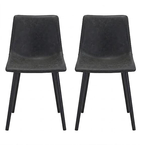 Zuo Modern Daniel Dining Chair (Set of 2) Vintage Black 101948