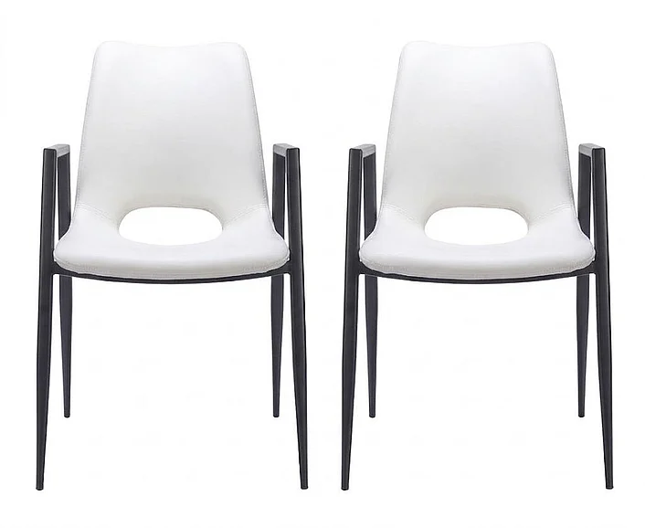 Zuo Modern Desi Dining Chair (Set of 2) White 109535