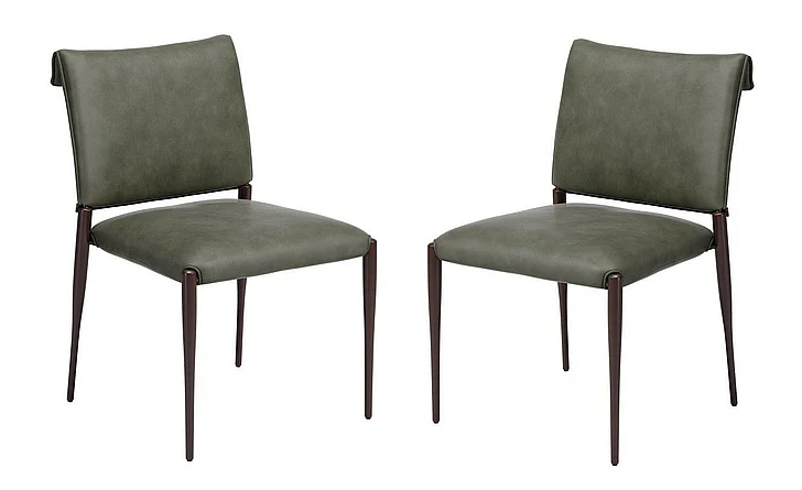 Zuo Modern Freesia Dining Chair (Set of 2) Olive Green 111150