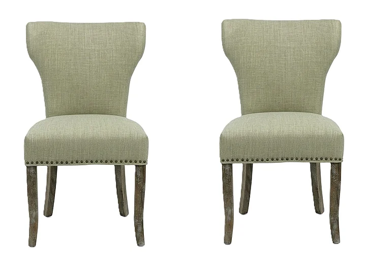 Moti Furniture Jill Side Chair (Set of 2) in Ivory 88011088