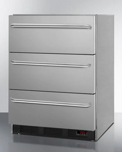 Summit 24" Wide 3-Drawer All-Freezer EQFM3D