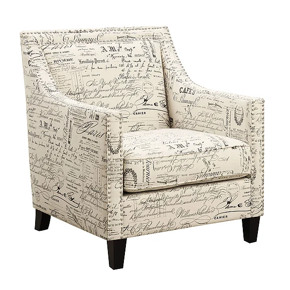 Elements International Erica 497 Chair w/Chrome Nails French Script (ISTA 3) UER636100CA