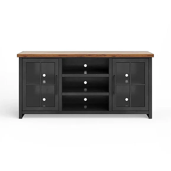 Legends Furniture Essex TV Console in Black/Whiskey ES1210.SWK