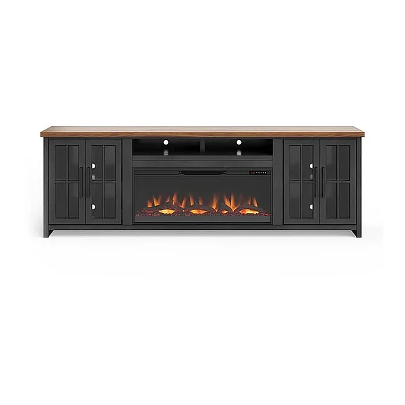 Legends Essex Super Fireplace Console in Black/Whiskey ES5410.SWK