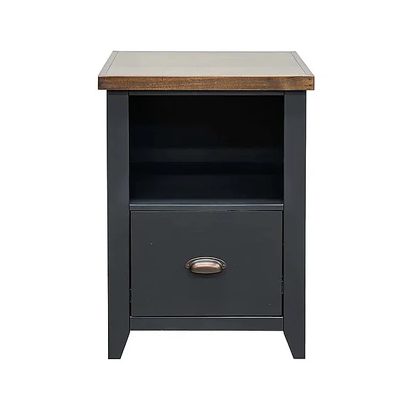 Legends Essex File Cabinet in Black/Whiskey ES6805.SWK