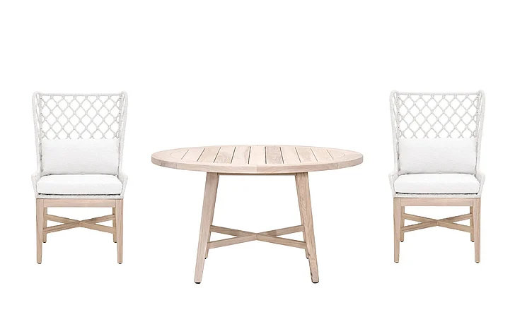 Essentials For Living Carmel Outdoor 3pc 54" Round Dining Set