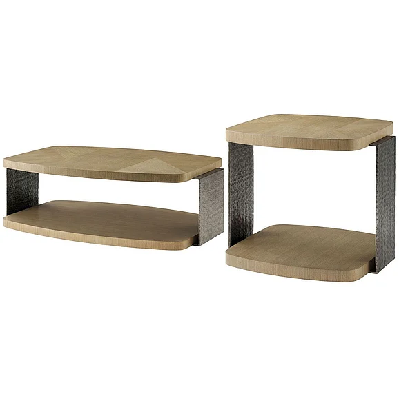 Theodore Alexander Essence 2pc Occasional Living Room Set in Blonde