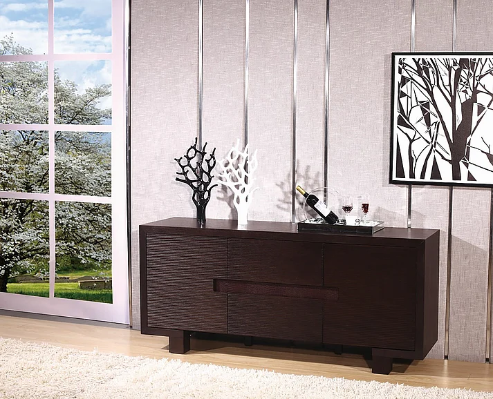 Beverly Hills Etch Buffet in Brown