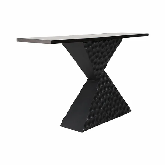 Sagebrook Home 56" Liana Black Console Table, KD EV20040
