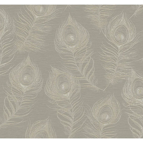 York F05-Candice Olson Casual Elegance Regal Peacock Mink Wallpaper EV3941 (Double Roll)